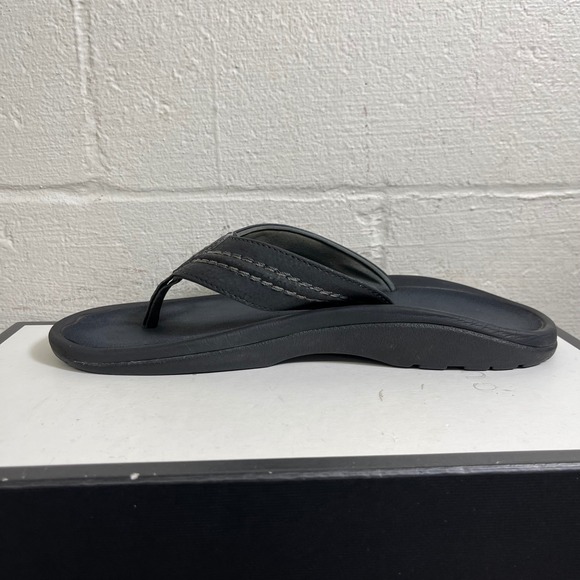 Olukai Ohana Black Flip Flop Thong Sandals Comfort Slip On Men\'s Size 10 US main image 8